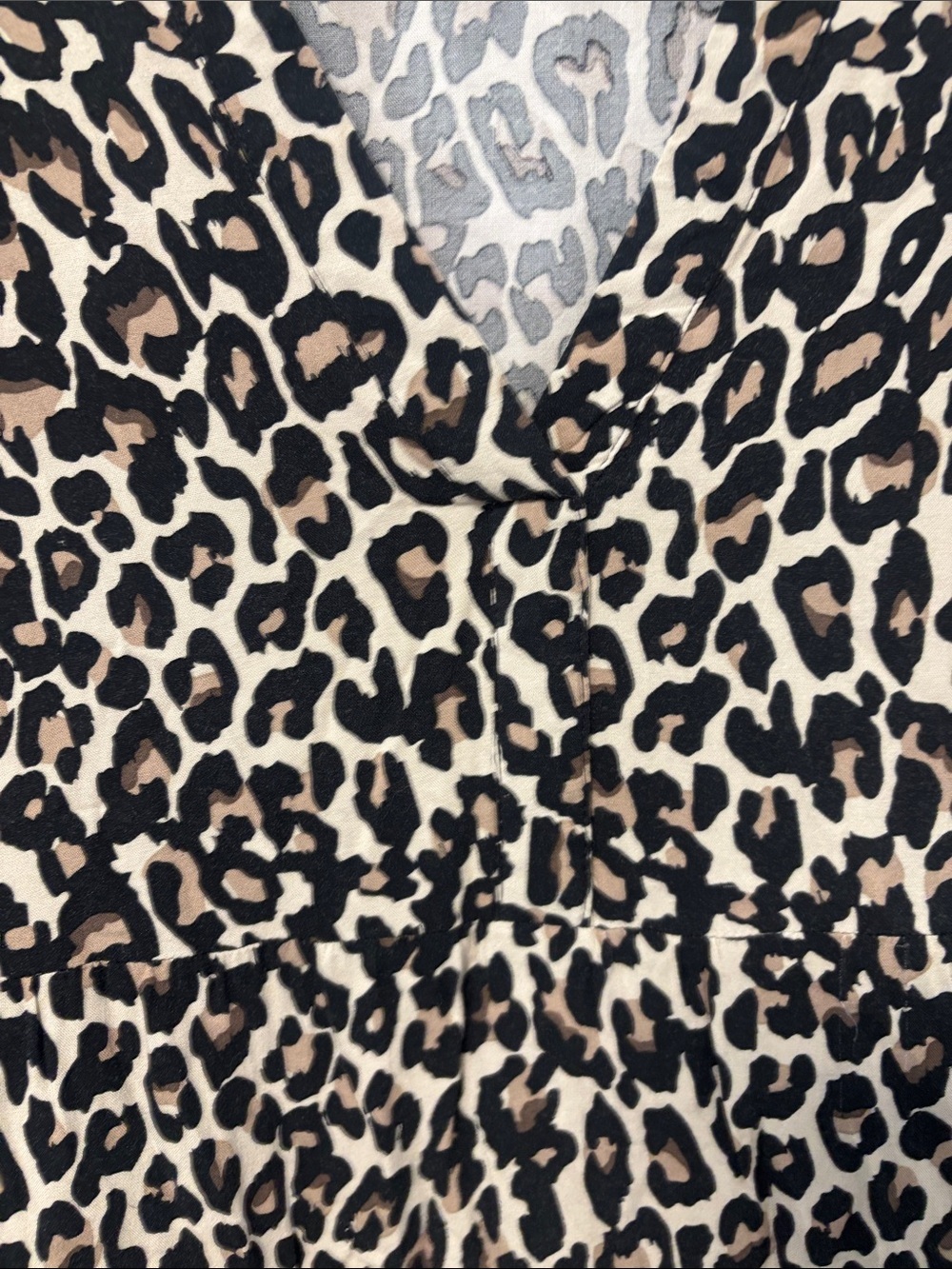 Maje Leopard Print Dress - Black, Tan & Cream - Picture 5 of 7